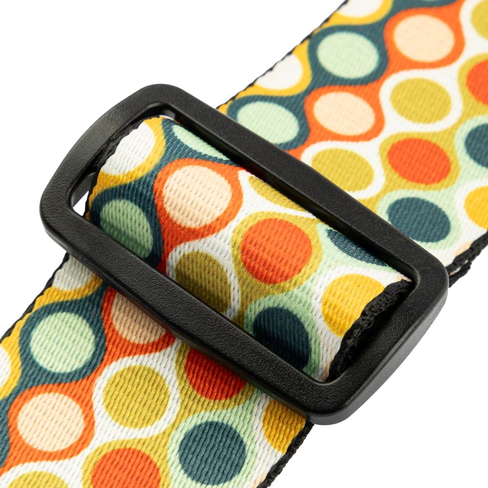 Levy Mid Century Modern Series Poly Gutar Strap in Bubbles